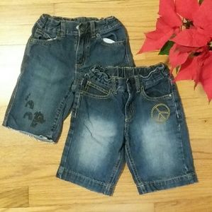 👦 Crazy 8 Boy Jeans Shorts Size 4 Lot